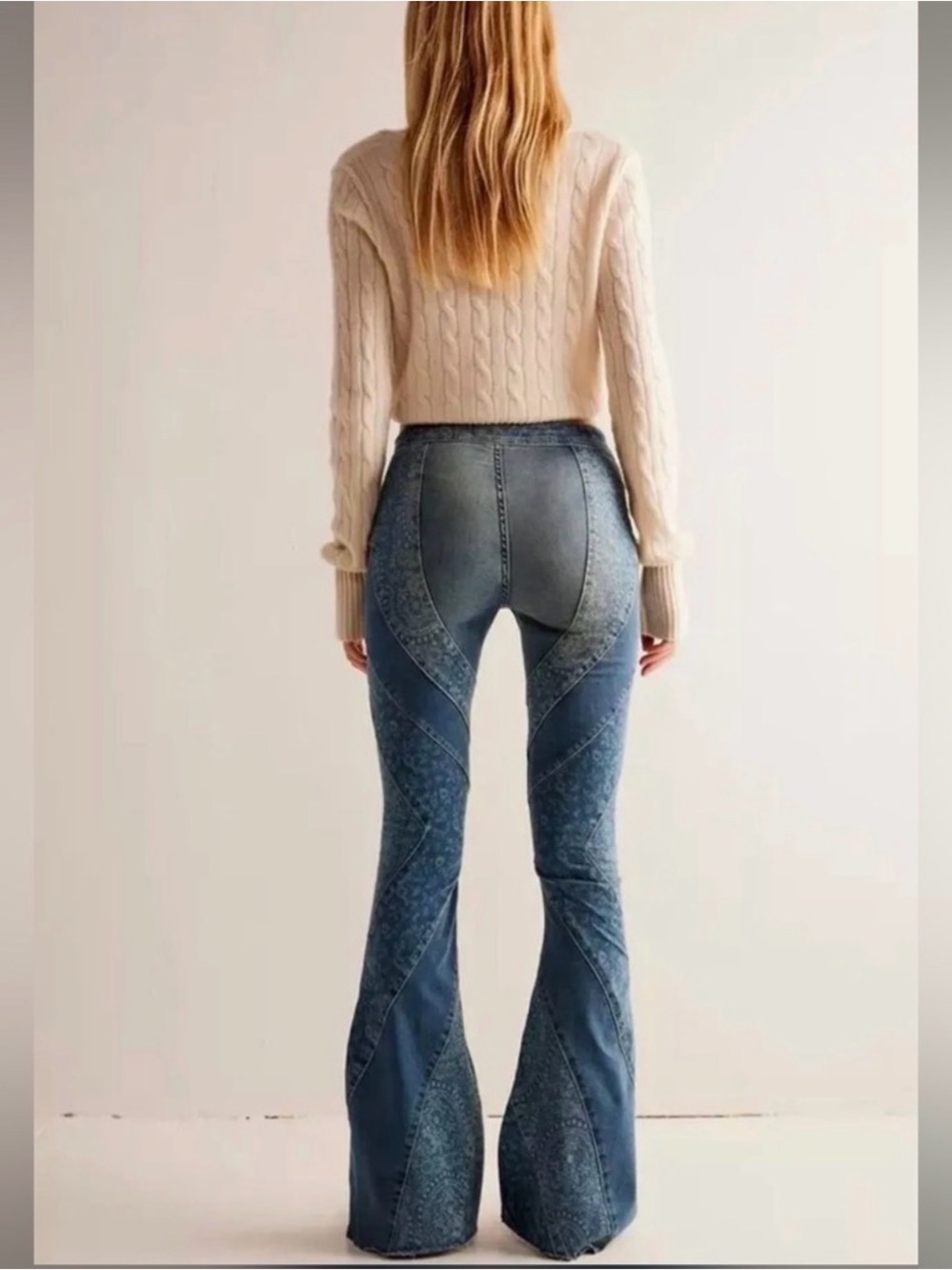 We the Free Mermaid Mid Rise Flare Jeans NWT size 28 - Picture 3 of 11